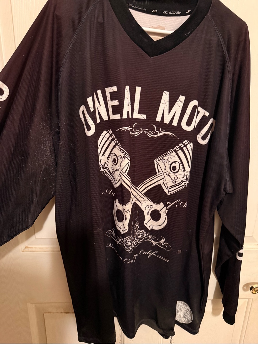 O'NEAL Moto Black Long-Sleeve Graphic Jersey